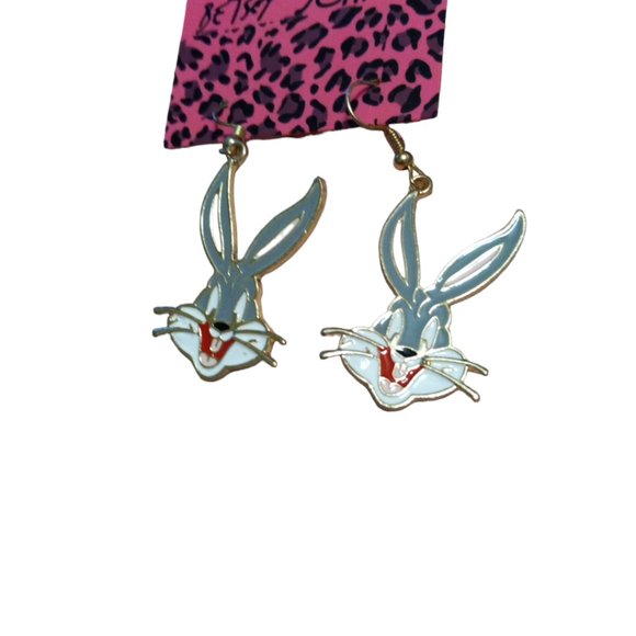 NWOT BJ Fashion Bugs Bunny Cute Enamel Fun Earrings - Picture 8 of 8